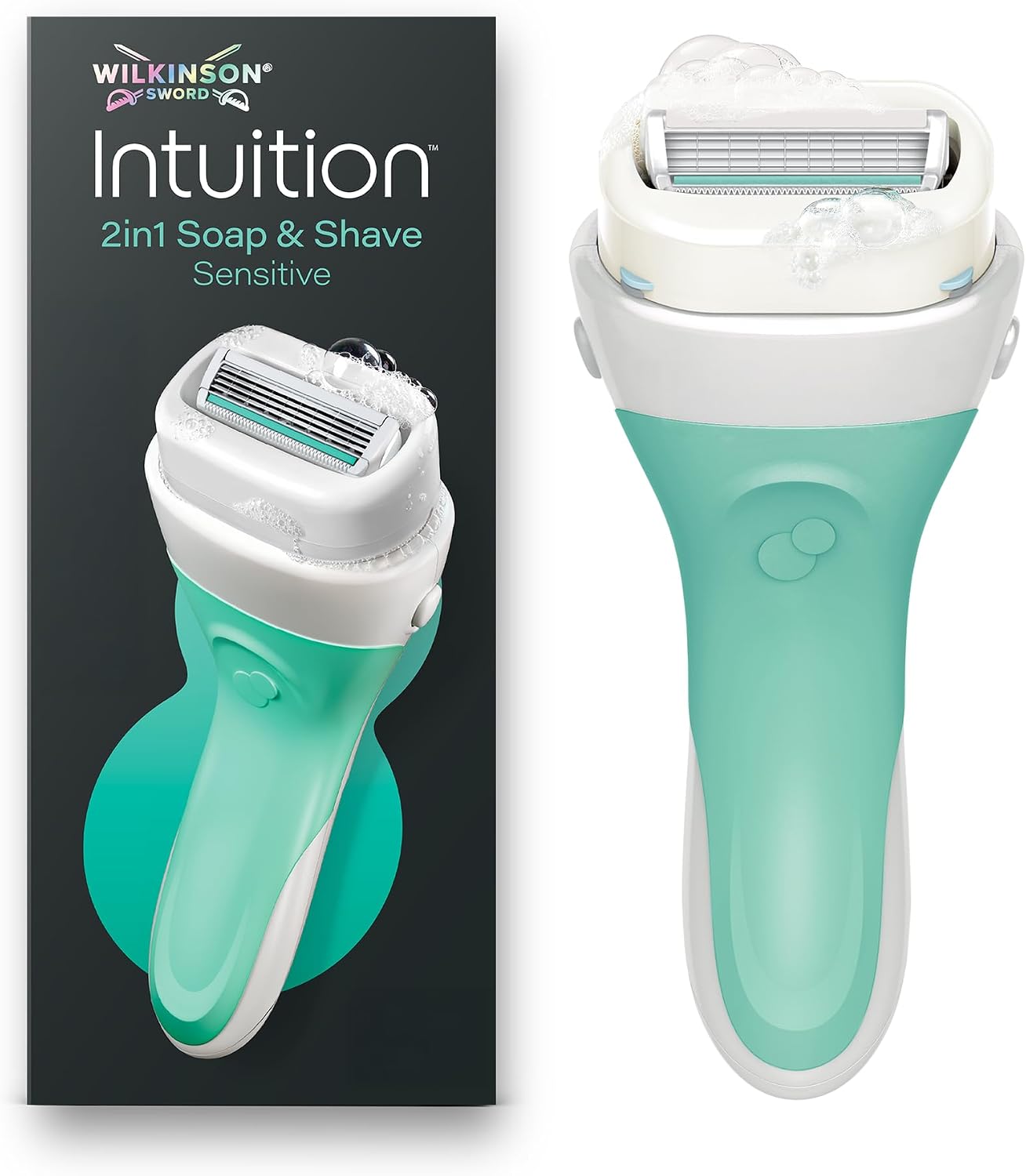 Wilkinson Sword Intuition Soap & Shave Sensitive Women's Razor, 1 Refill