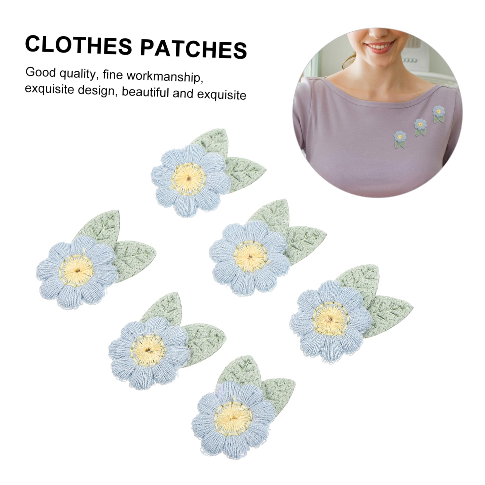 SHINEOFI 40pezzi Toppe Floreali Ricamate Per Abbigliamento Applicazioni Fai Te Per Magliette Accessori Moda Riparazioni e Decorazioni Materiale Sicuro Per La Design Unico