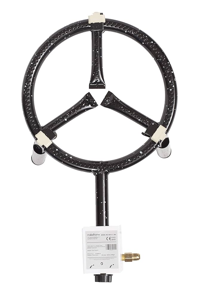 Amazon | Mabel Home パエリアパン プロパンガスバーナー 30cm