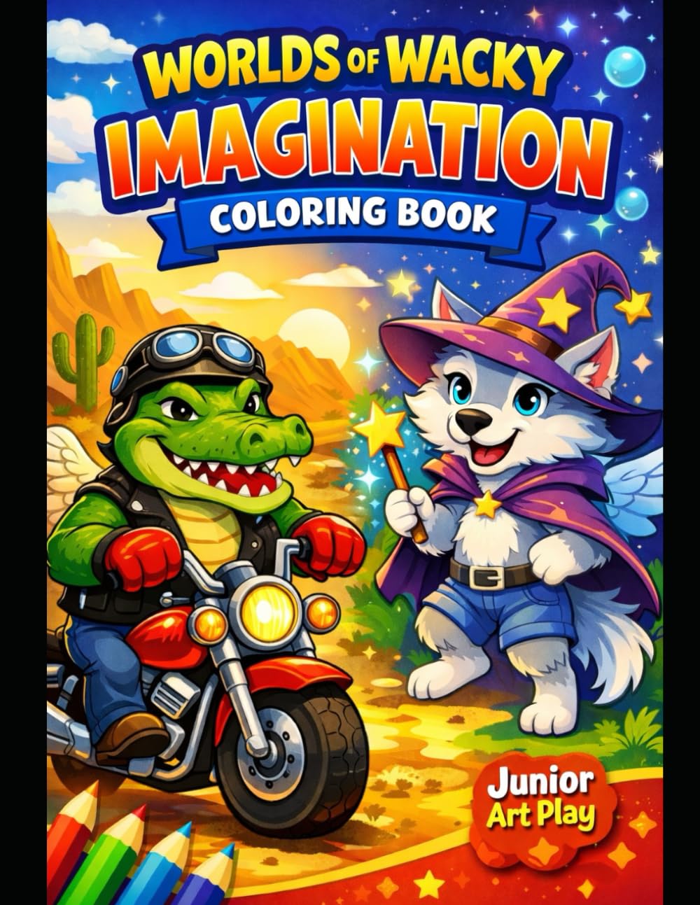 World Of Wacky Imagination: A Fun and Creative Coloring Book for Relaxation