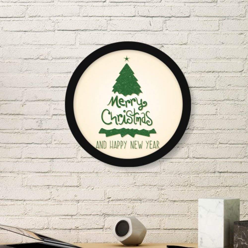 Cadeau de Noël petit format avec une peinture d'arbre festif et cadre