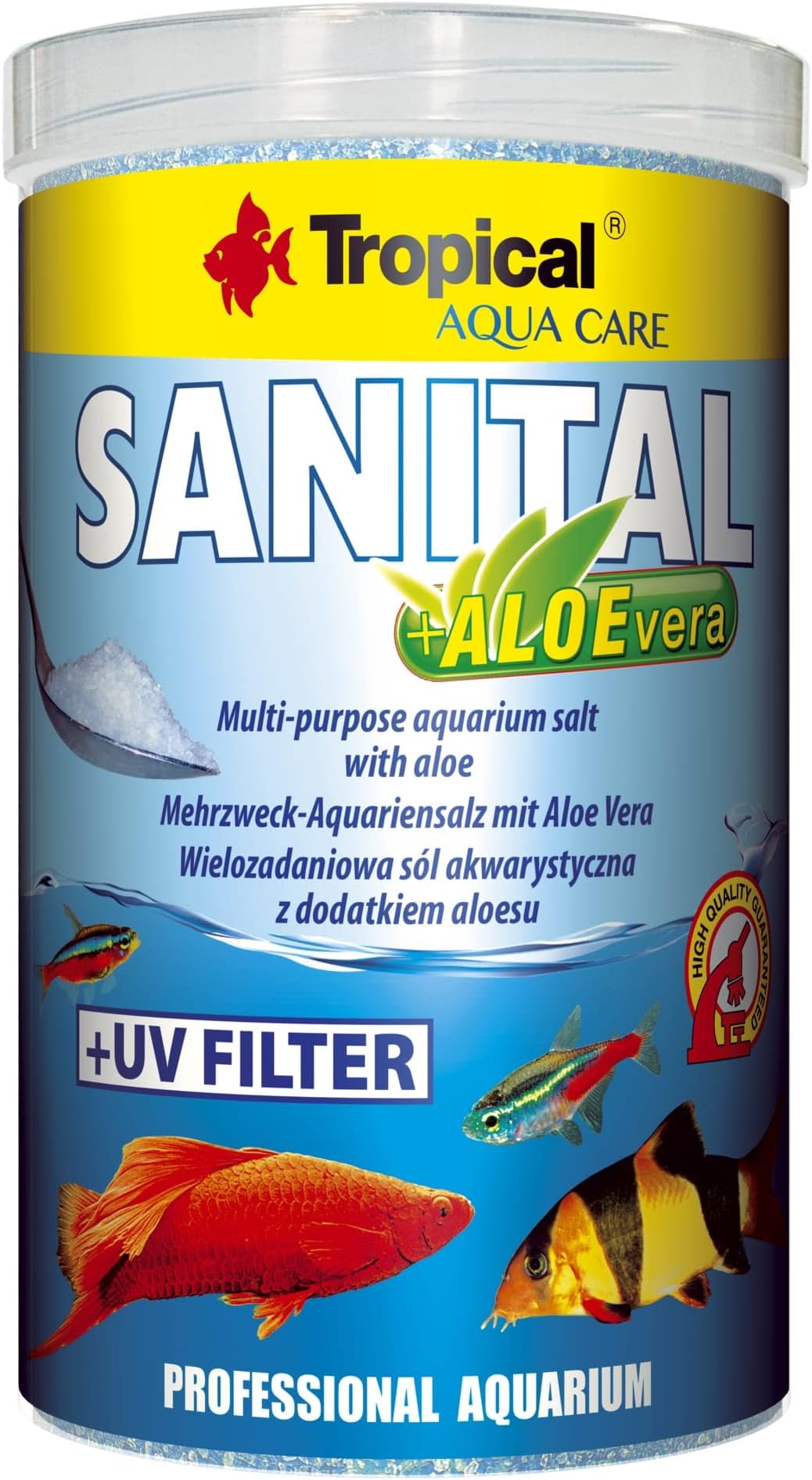 Sanitary Aquarium Salt with Alovera 1000 ml/1.2 kg