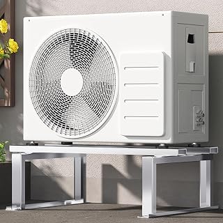 Verstellbarer Anti-Vibrations-Mini-Bodenständer für 9000–45000 BTU kanallose Klimaanlagen, Wärmepumpen, robuste Bodenhalterung, AC-Basishalterung, Mini-Split-Ständer, maximale Tragkraft: 376,5 kg