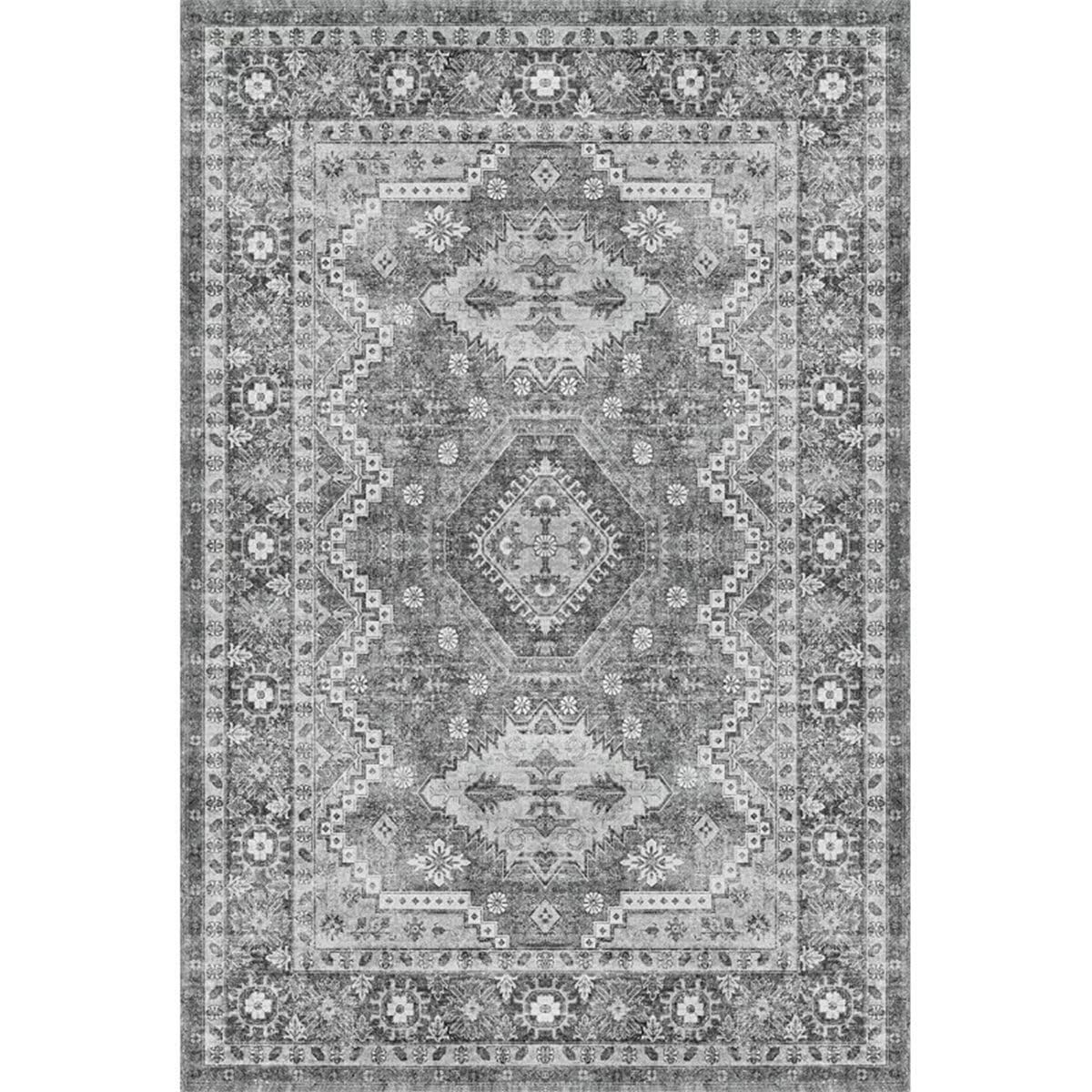 Tapis de centre de salon 200x300 anti-poussière motif plantes