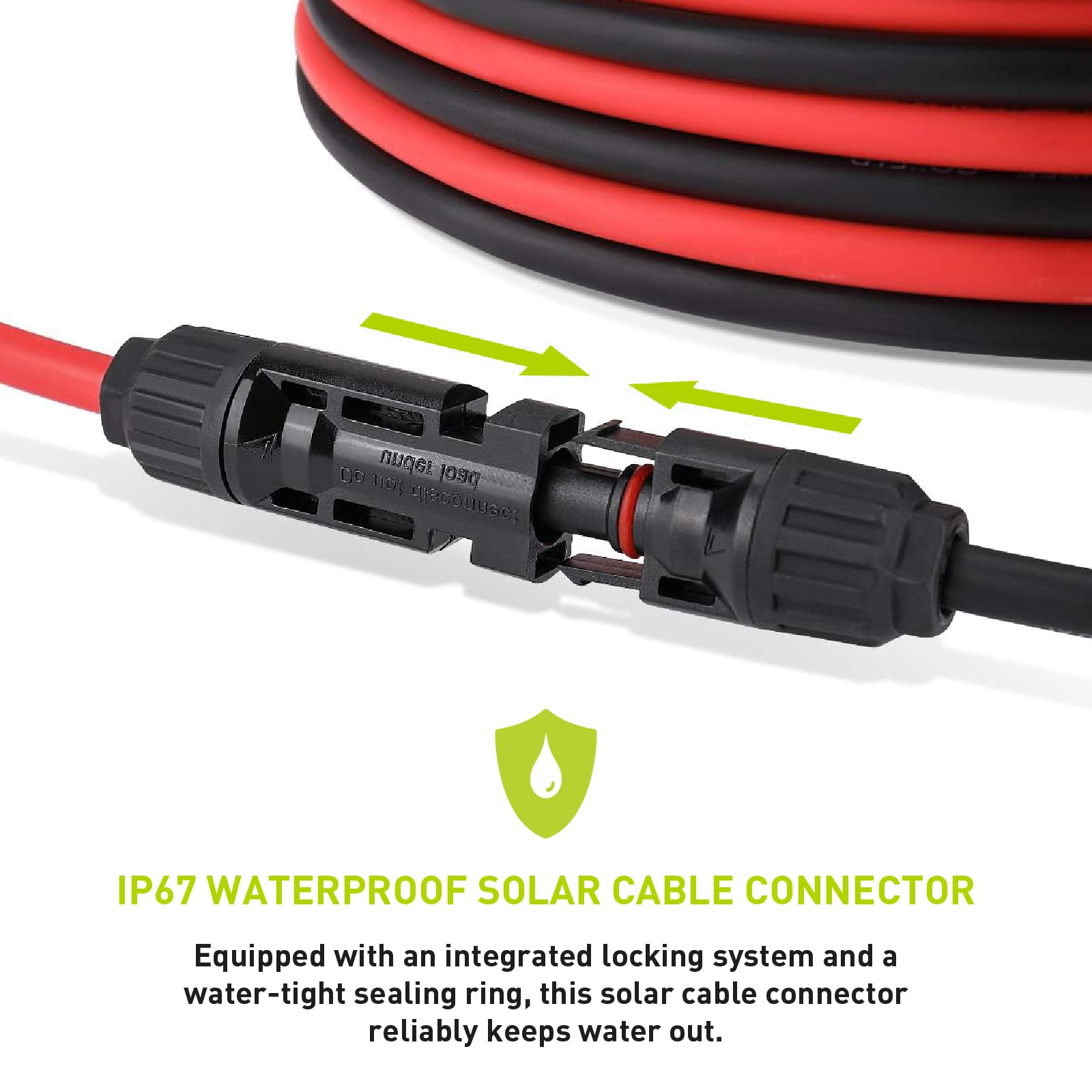 Newpowa Cavo di prolunga solare PV 4 mm² 6 m, un paio di 6 m di cavo rosso nero 6 m con connettori maschi/femmine, collegare regolatore di carica e pannello solare