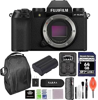 Amazon.com : Fujifilm X-S20 Mirrorless Camera Body Bundle