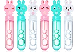 24-Pack Bunny Bubble Wands for Easter Baskets
