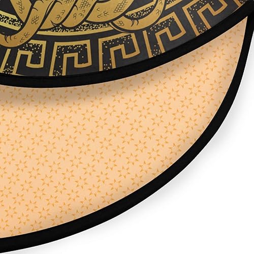 Miniatura 2 de Tarity Alfombras redondas antideslizantes para piso, 36.2 x 36.2 pulgadas, alfombras decorativas para sala de estar y dormitorio