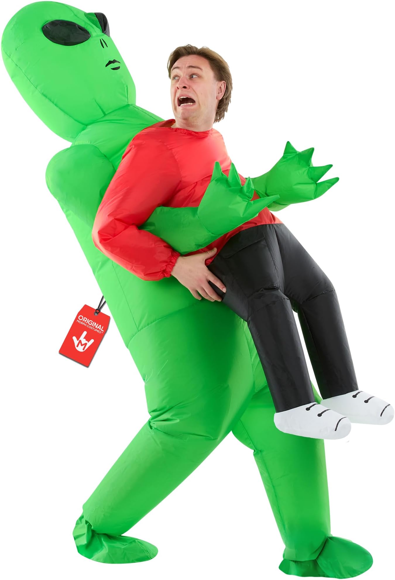 Morph Red Inflatable Costume Alien, Inflatable Alien Costume Adult, Aliens Costumes Adults, Blow Up Costumes for Adults
