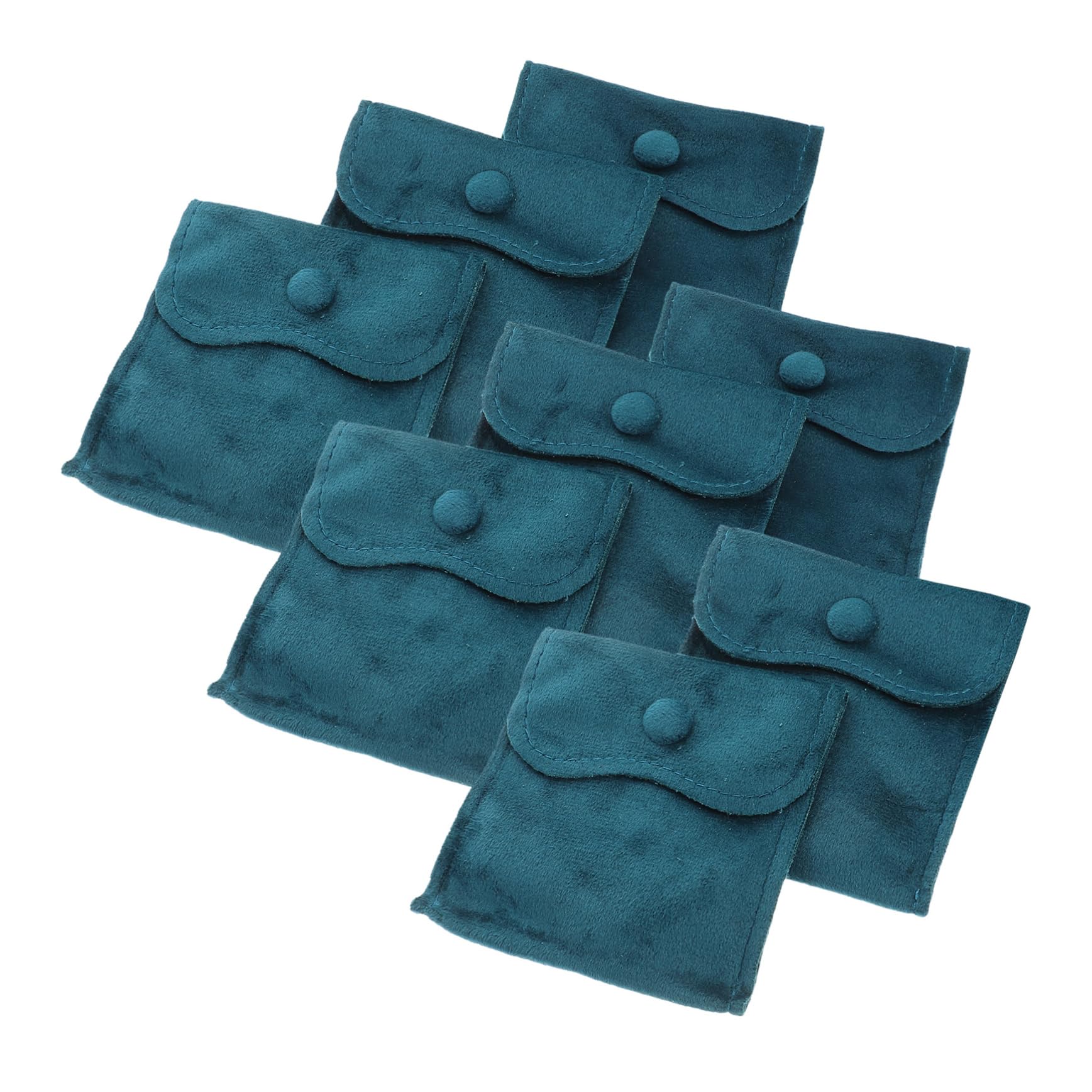 COLLBATH 8pcs Velvet Jewelry Storage Pouches Dual-Sided Organizer Bags for Necklaces and Earrings Watch Pouch for Elegant and Daily Use