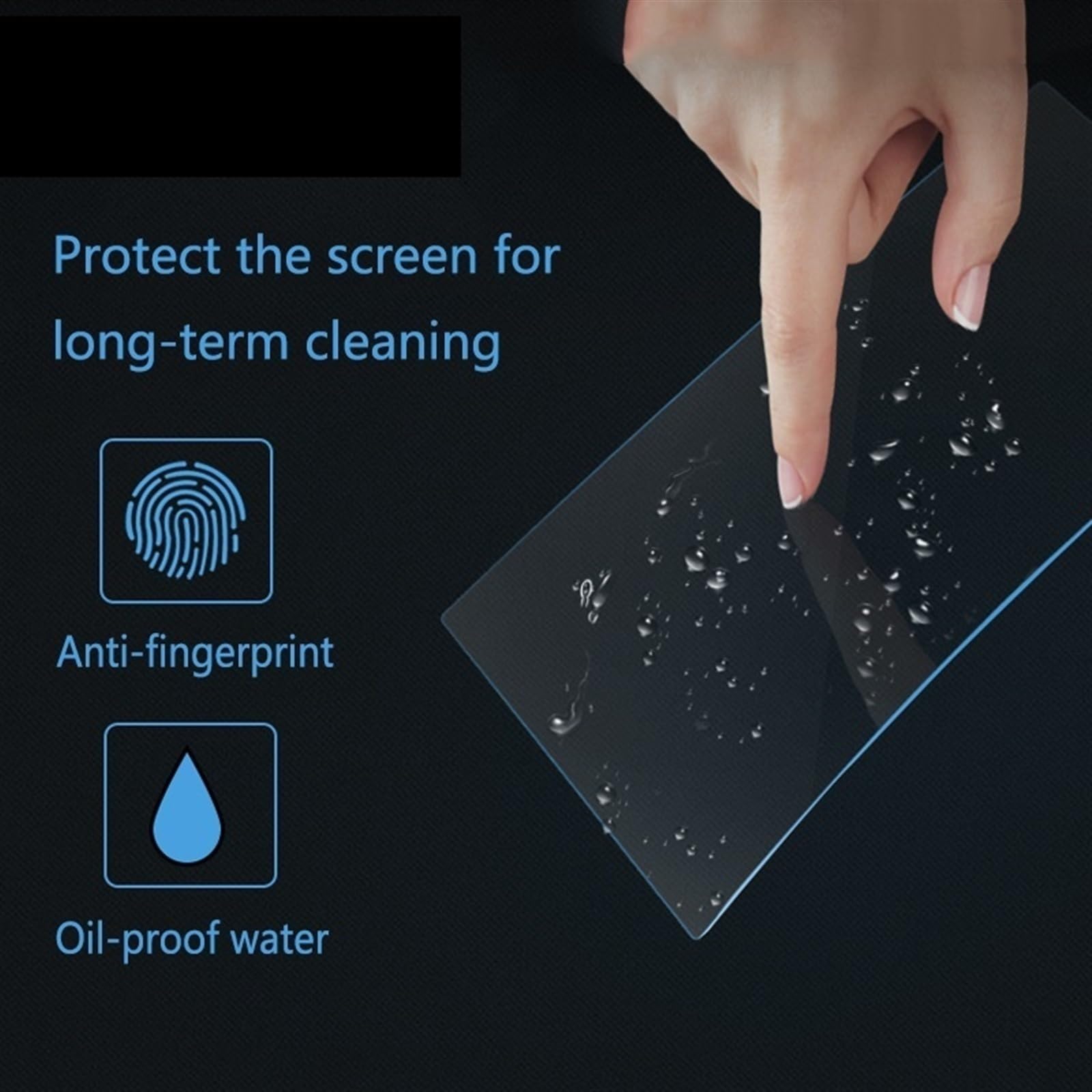 Film de Protection Transparent pour GPS de Voiture Audi A6 et A7 (2019-2020) - Protection d'écran en Verre trempé - Accessoires de rénovation intérieure - 1 kit