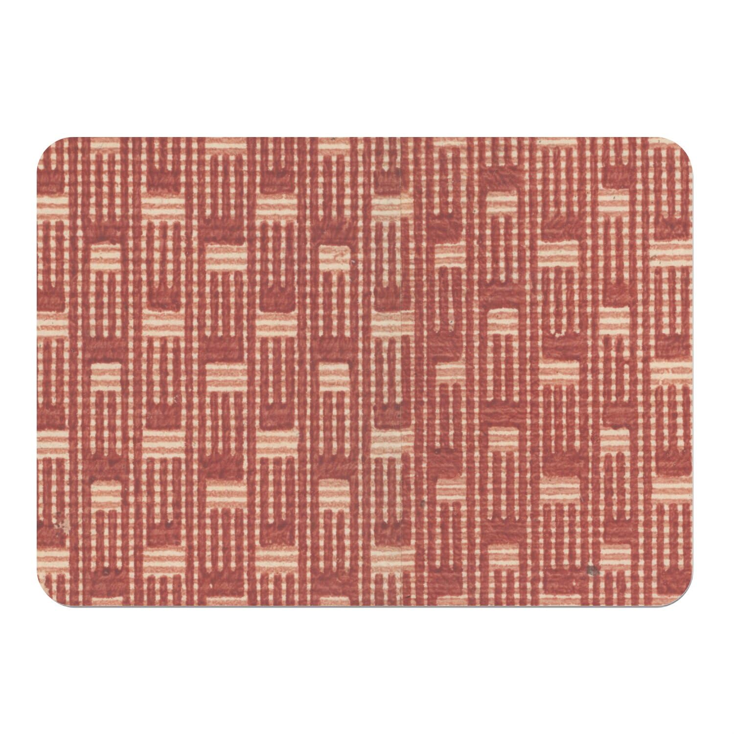 Sets de table souples dessous liège napperons tribal rouge grand format 39x28 cm
