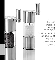 Vista 4 de AdHoc Select Geared Salt or Pepper Grinder - Handy Seasoning Mill for Salt & Pepper - Manual Grinder with Ceramic Mechanism - Durable & Reliable
