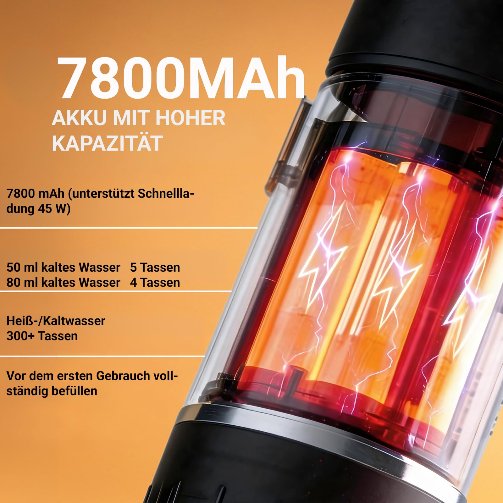 Tragbare Espressomaschine mit 20 Bar, Selbstheizende Mini Kaffeemaschine für Nespresso Kapseln und Kaffeepulver, Reisekaffeemaschine für Camping, Büro und Auto