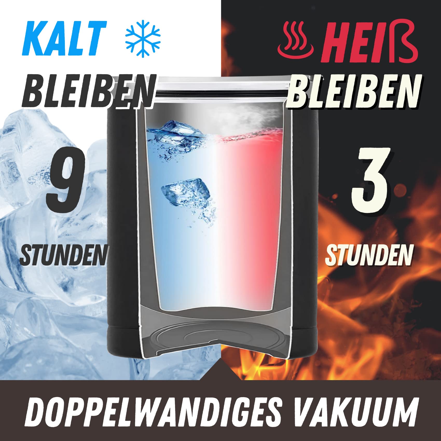 Onebttl Papa-Witz Geschenk-Tumbler 'Dad-a-base' - Edelstahl, 590 Ml, Isoliert, Auslaufsicher