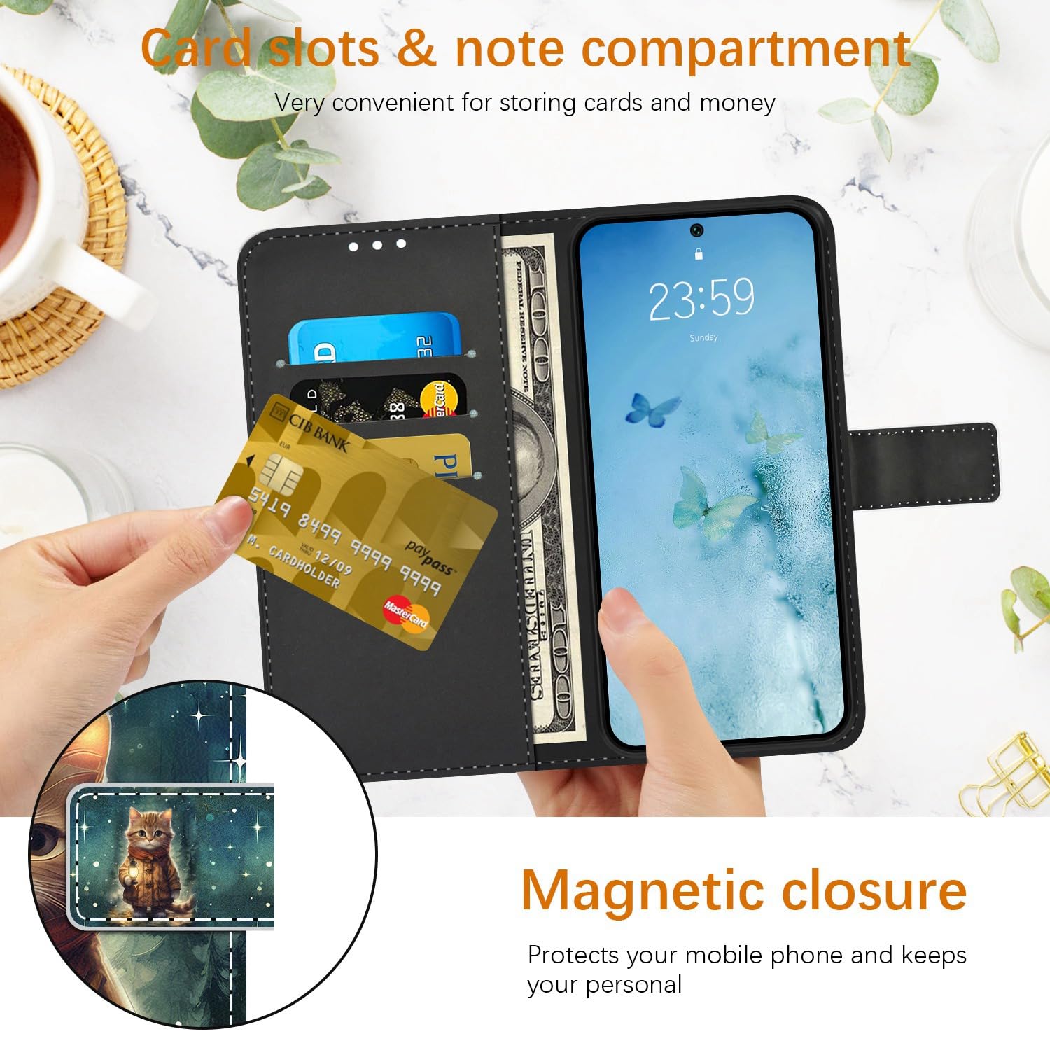 XINYEXIN Custodia per Xiaomi Redmi Note 14 Pro 4G, Cover a Libro in Pelle PU con Blocco RFID, Slot per Carte, Supporto, Protezione Completa Antiurto - Rosso XINYEXIN Custodia per Xiaomi Redmi Note 14 Pro 4G, Cover a Libro in Pelle PU con Blocco RFID, Slot per Carte, Supporto, Protezione Completa Antiurto - Rosso