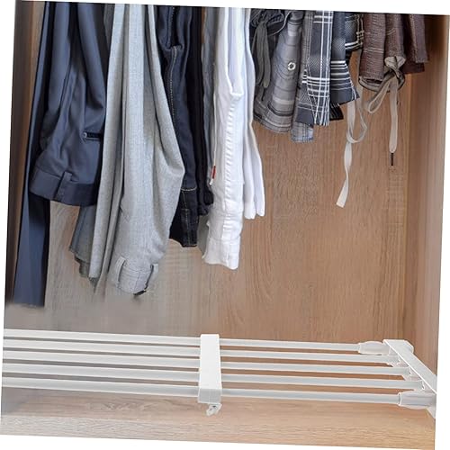 Miniatura 3 de Estante de armario con divisiones en capas, estantes de armario expandibles, barra de tensión, montaje de especias, separadores de despensa, estante