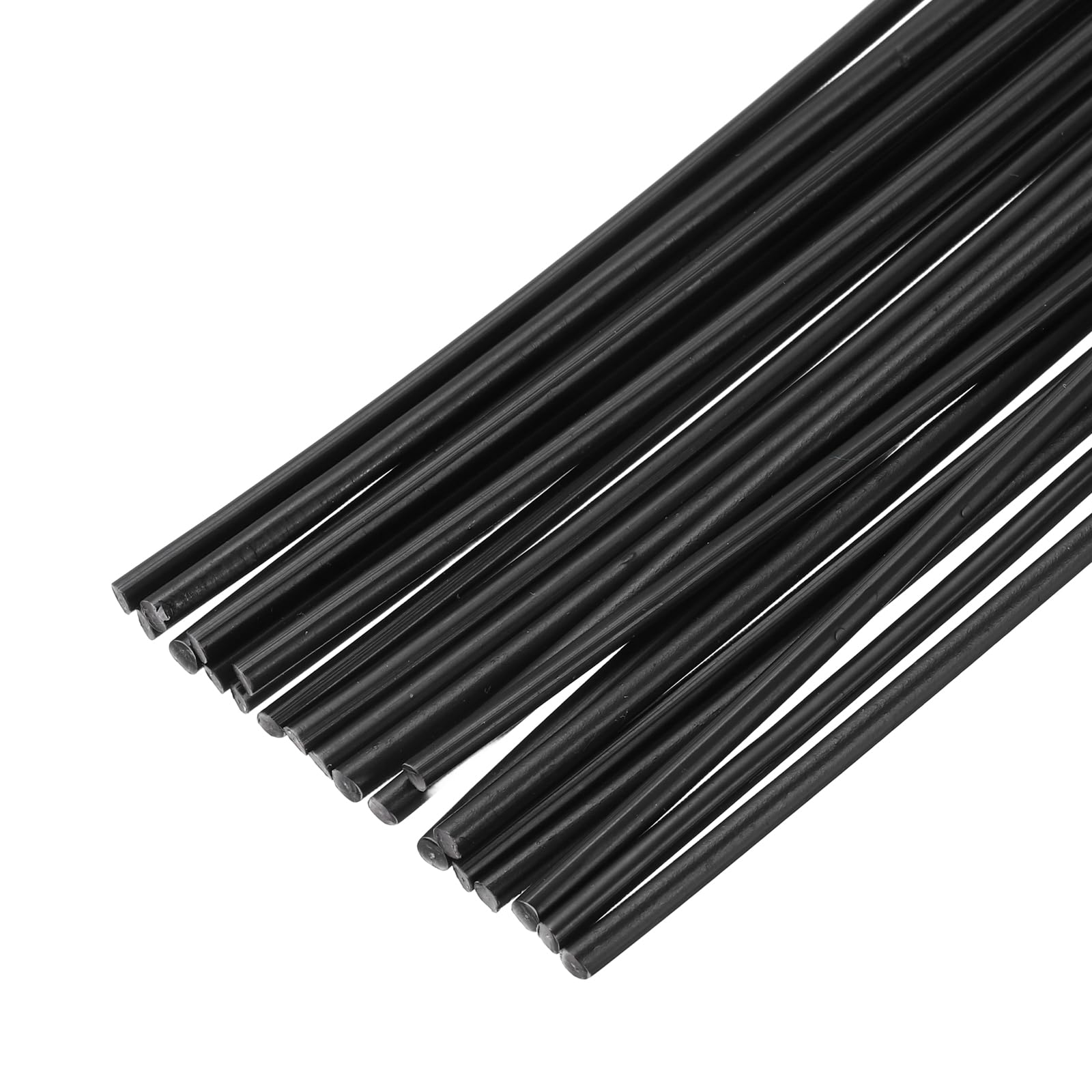 sourcing map 20pcs 13 Inch Plastic Welding Rods PP Welding Strips Welder Rods for Plastic Welder,Car Bumper, Kayak Repair, Black