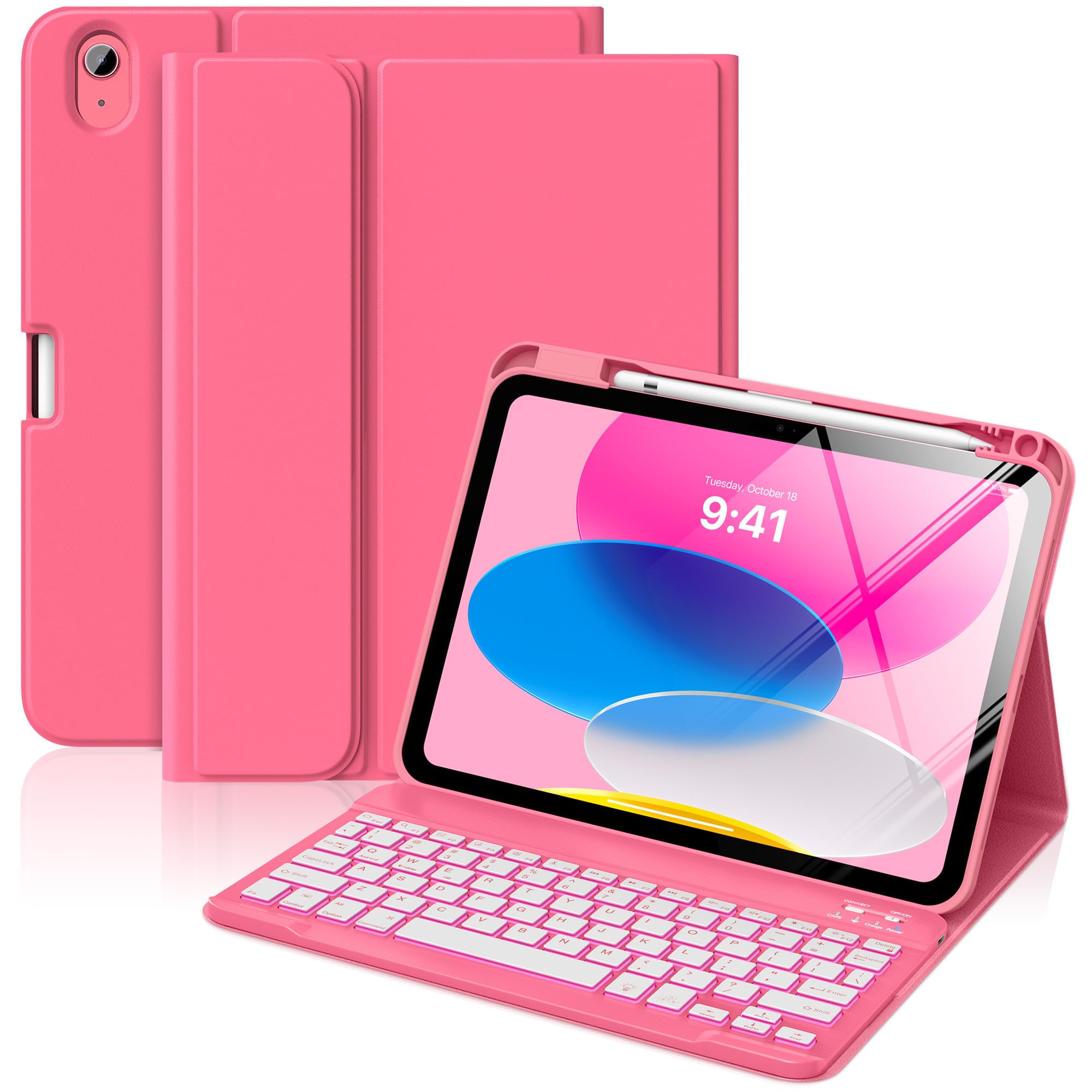 iPad あほー MoKo for iPad (A16) 11th Generation Case with Keyboard 11 inch