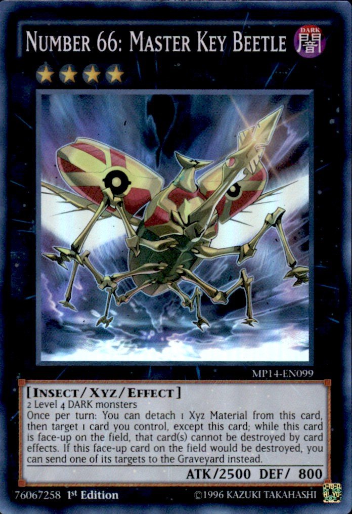 Amazon.com: YU-GI-OH! - Number 66: Master Key Beetle (MP14-EN099