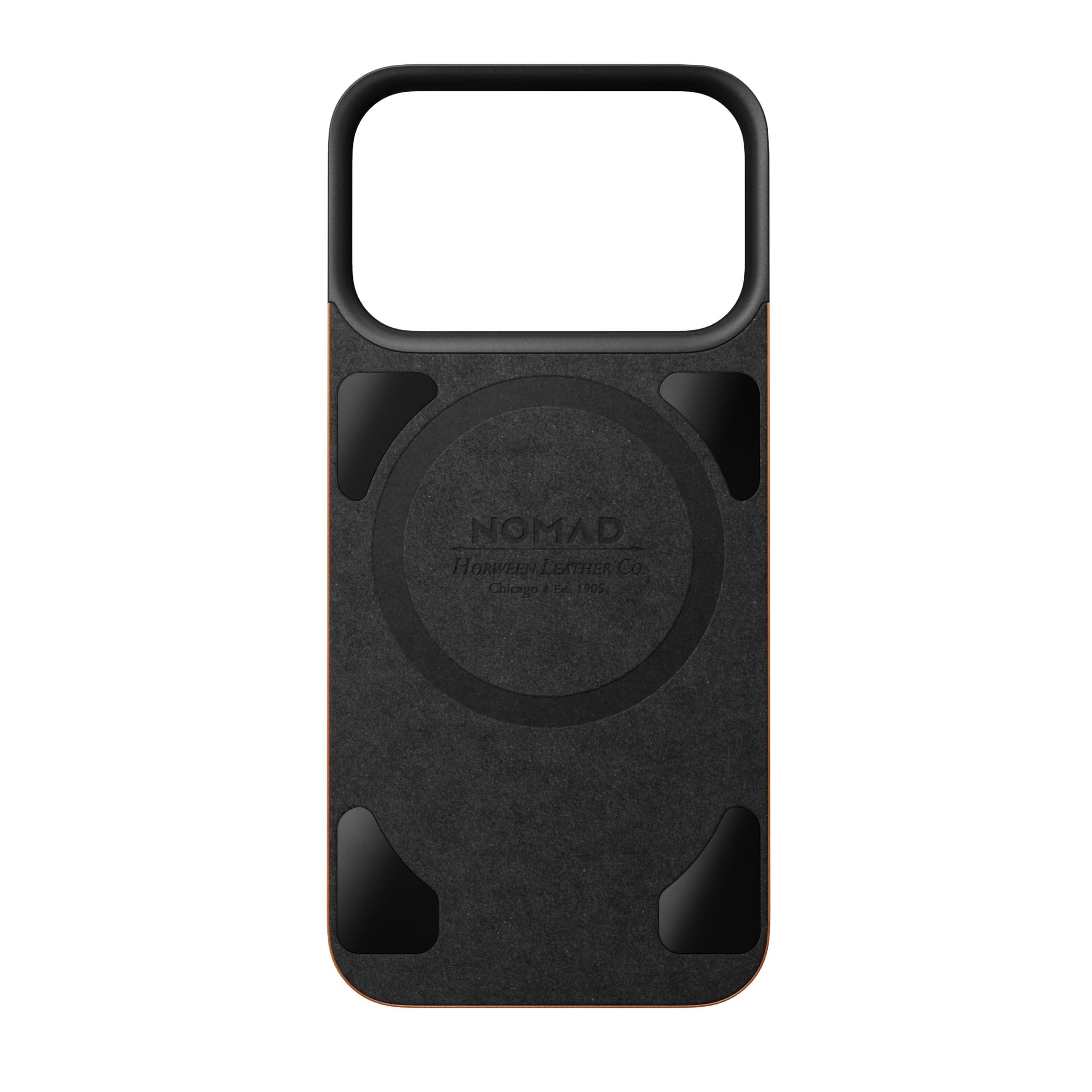 NOMAD Horween Arrière Magnétique Cuir pour iPhone 18 Pro Selle