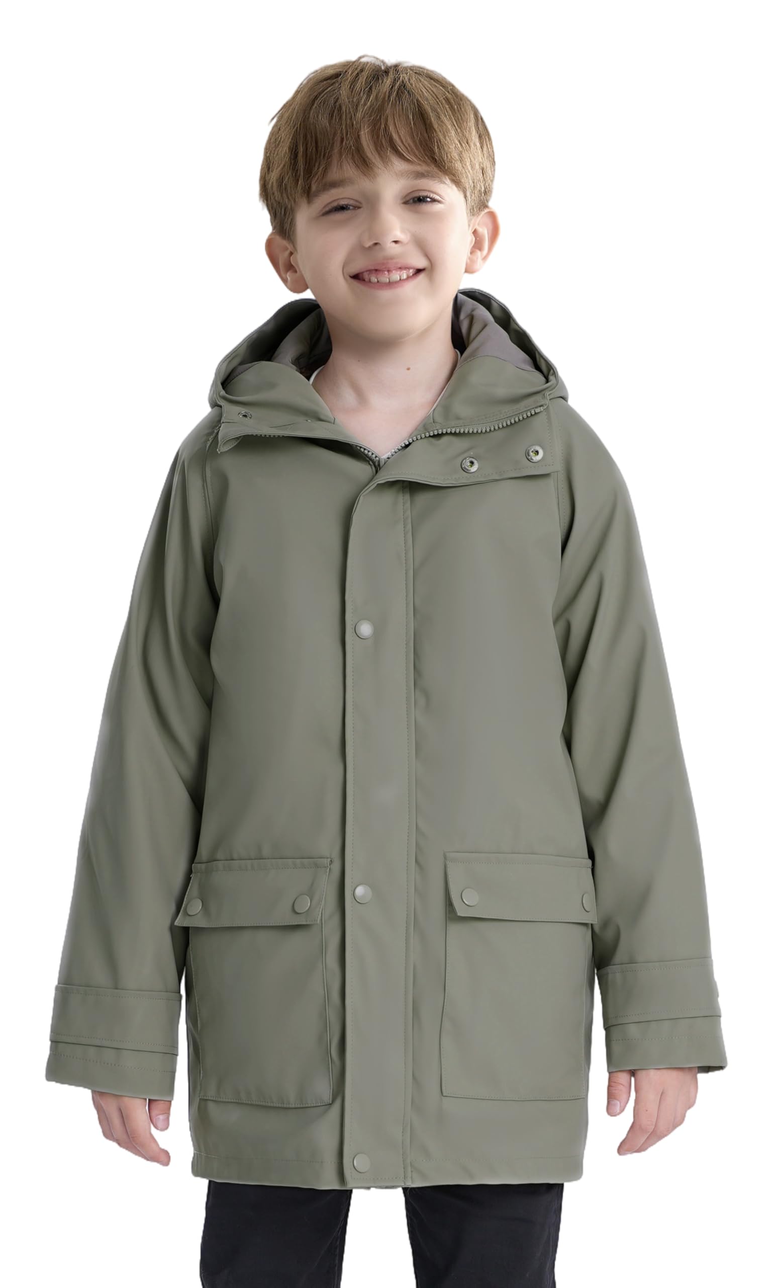 maoo garden Mädchen Regenjacken Kinder wasserdichter Regenmantel leichtes Blumenfutter Frühling Windbreaker