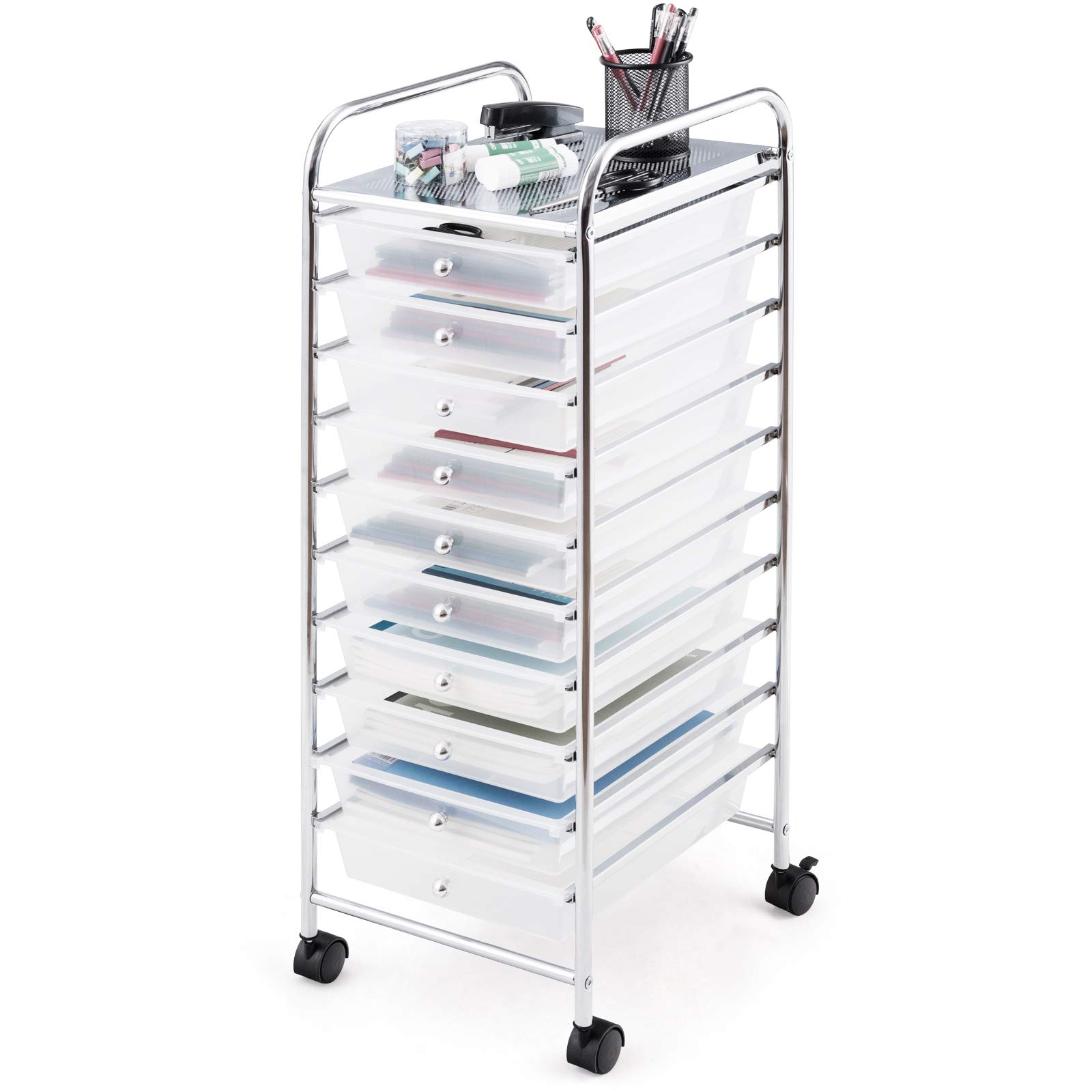 Happygrill 10-Drawer Storage Cart