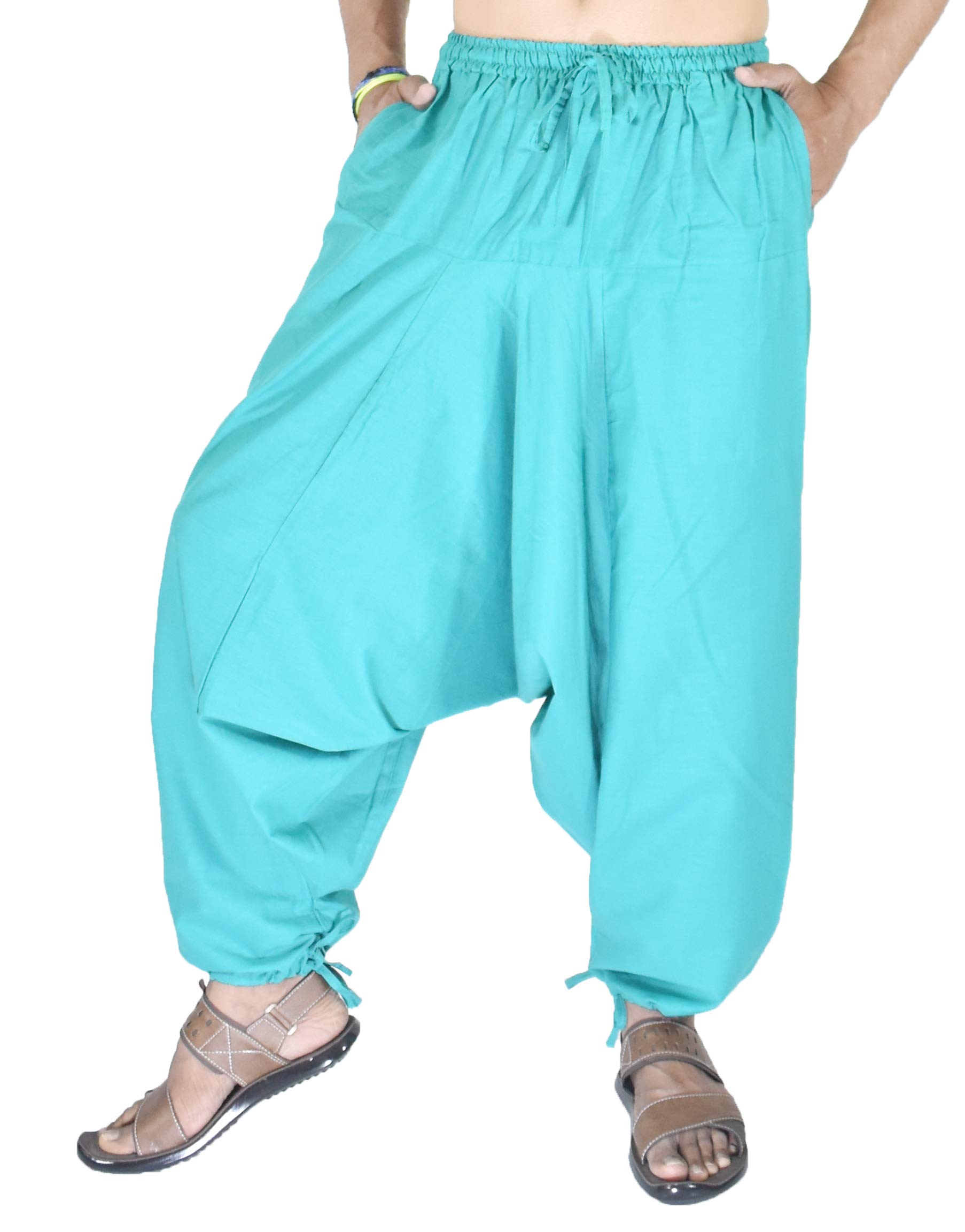white whale you think, we bring Men's Loose Fit Harem Pants-picture-12
