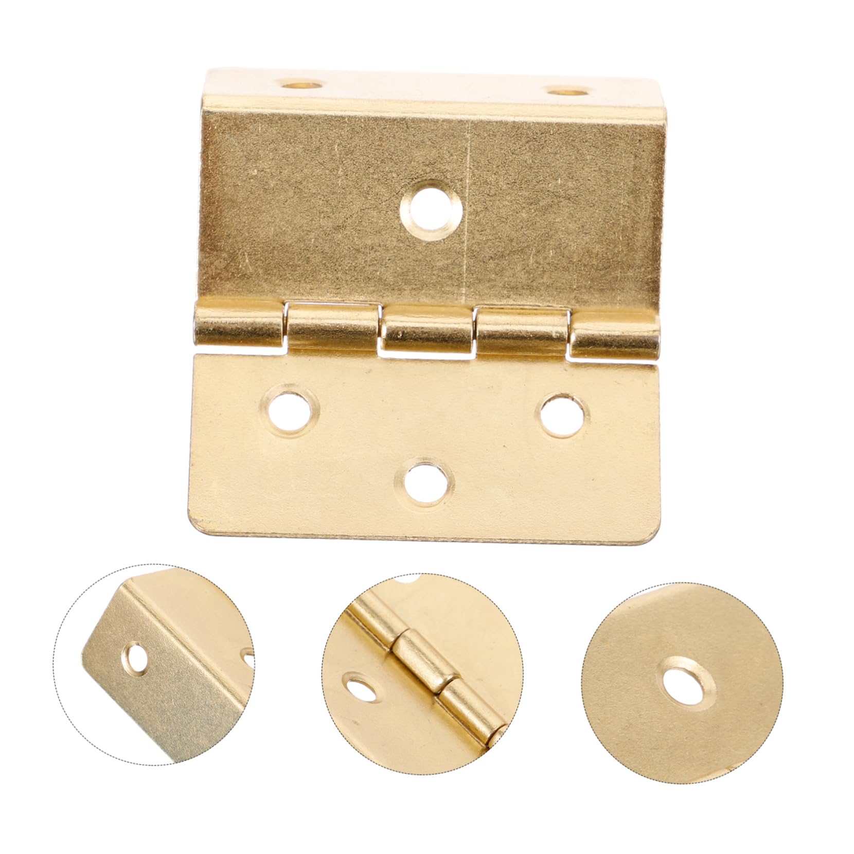 POPETPOP 5 Set Cerniera Tripla Cerniera Della Porta Dell'armadio Cerniere Per Mobili in Metallo Cerniere Per Legno Minuscole in Metallo Ferro Da Stiro D'oro 10 Pezzi * 5