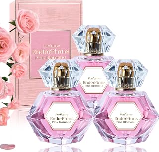 Flysmus Endorphins Pink Diamond Perfume, Endorphins Pink Diamond Perfume, LoveLure Elixir Eau de Toilette, Flysmus Pheromone Perfume, Pheromone Perfume for Woman to Attract Men (3 Pcs)