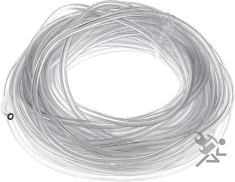 OnFireGuy 25 Feet - 1/16" ID x 1/8" OD Clear Vinyl Tubing Food Grade Multipurpose Tube for Kegs, Air Water Hose, Fuel Line