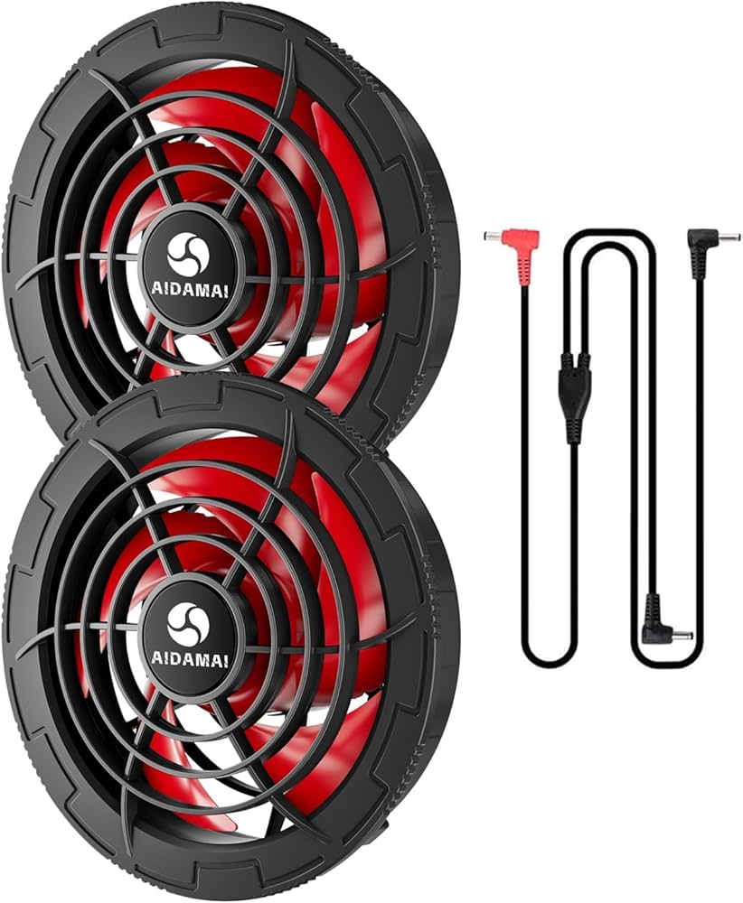 【最新42V業界最強】作業服用 ファンセット 風量調節 Amazon.co.jp: 42Vファンセット【業界最強風量216L/秒】 ファン