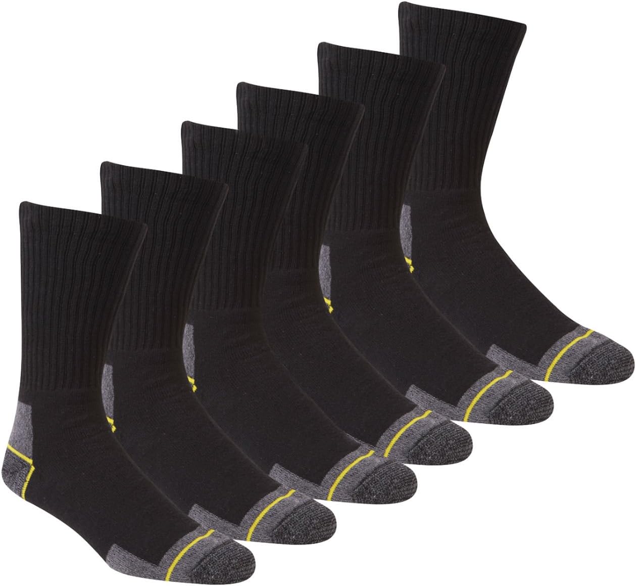 WORK SOCKSMen's Size 12-14 Thick Socks Multipack Heavy Duty Reinforced Heel For Steel Toe Boots Mens Work Socks