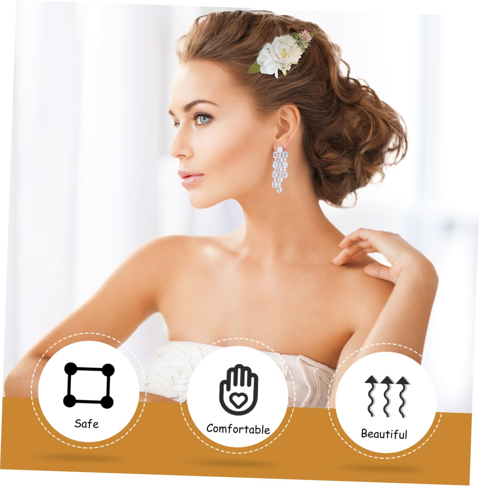 Beavorty 15stücke Teiliges Braut Haarschmuck Mit Floralen Haaraccessoires Haarspangen Für Bräute Und Brautjungfern Für Hochzeiten Und Besondere Anlässe