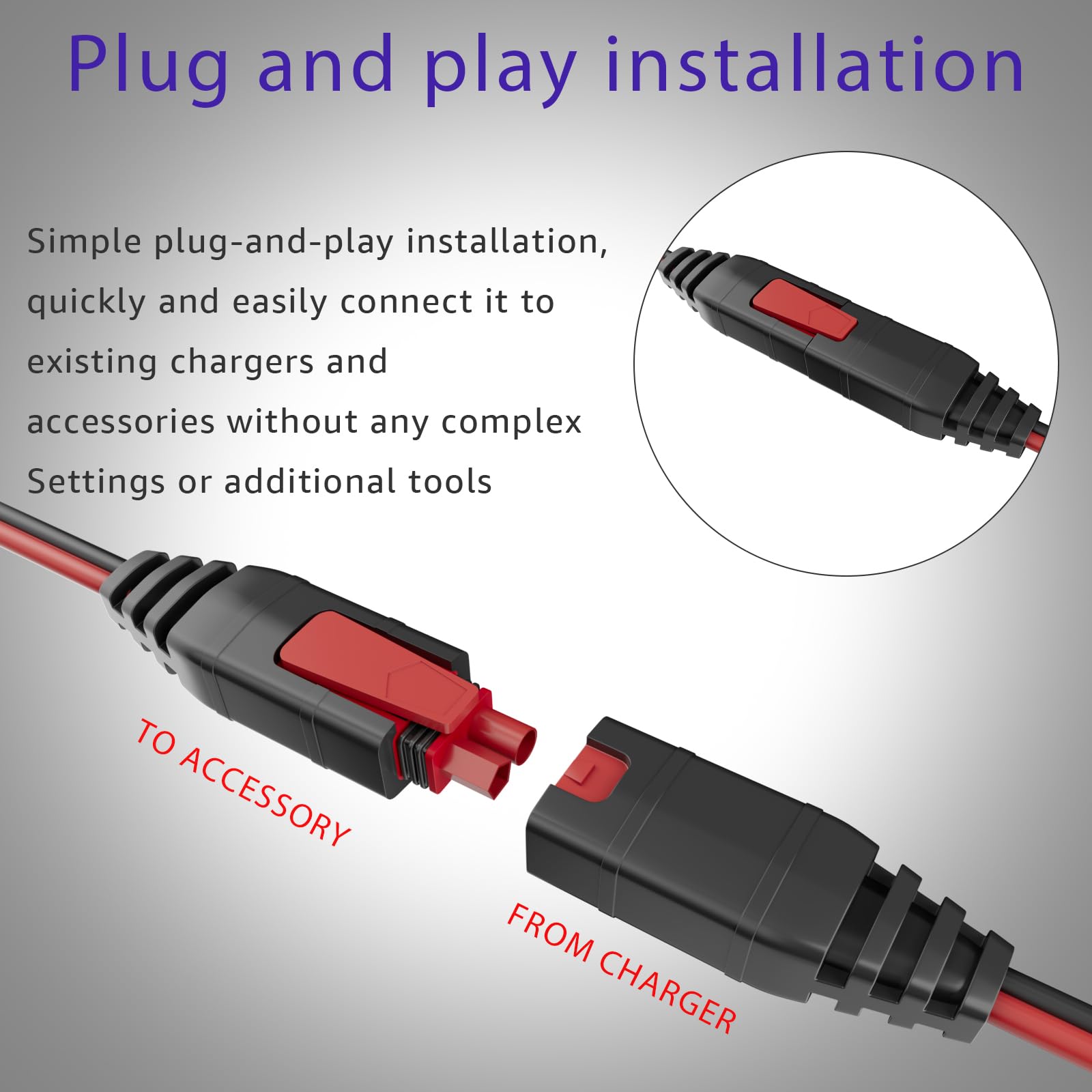Lasuroa Câble D'extension De Chargeur Pour Genius, Câble De Chargeur De