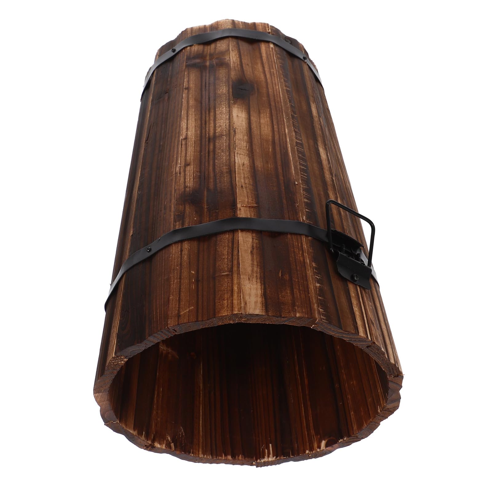 Poubelle en bois rustique pour sublimer la décoration de votre salon chaleureux