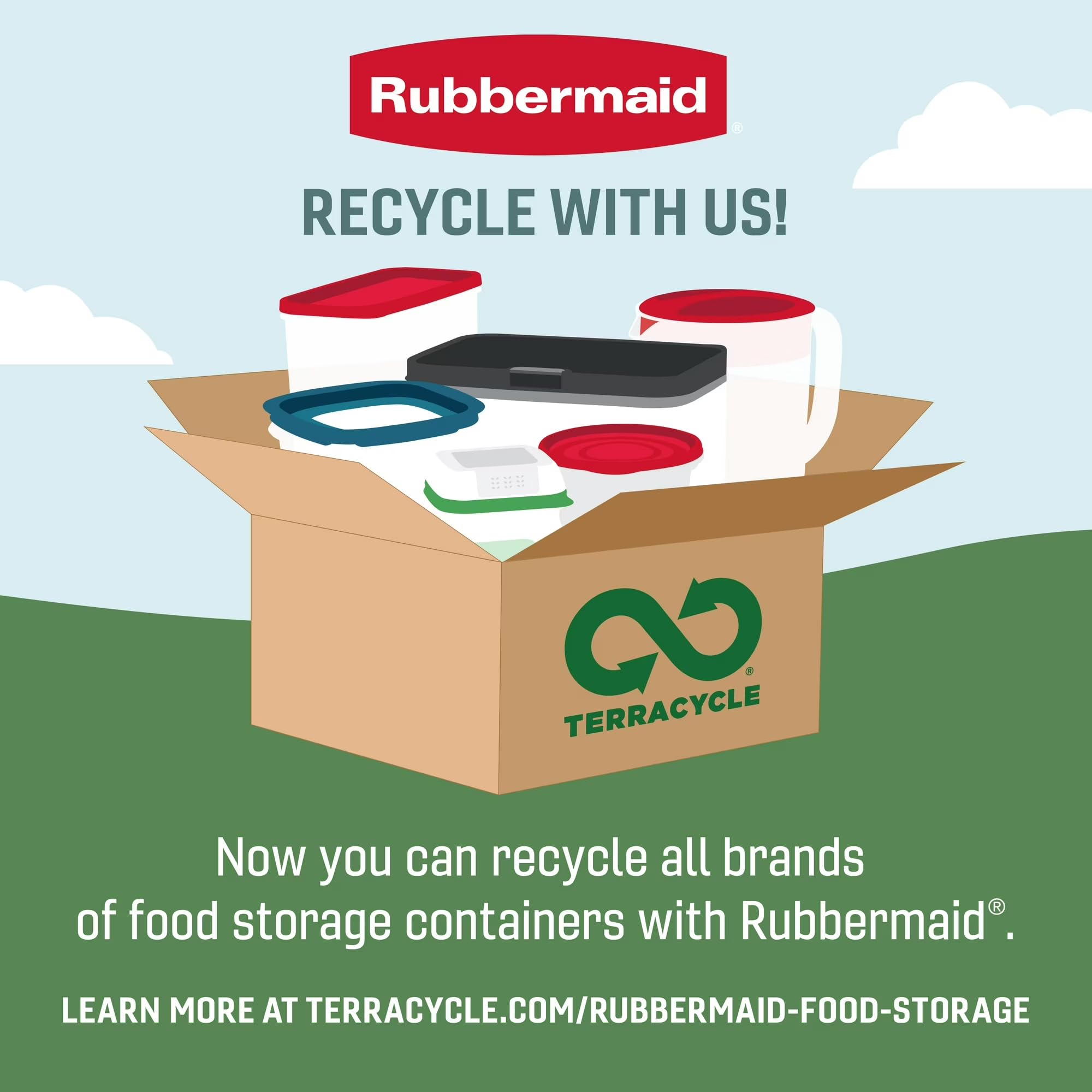 Rubbermaid 42 recipientes de almacenamiento de alimentos con tapas | Organización de cocina apilable de plástico transparente con cubierta ventilada para microondas
