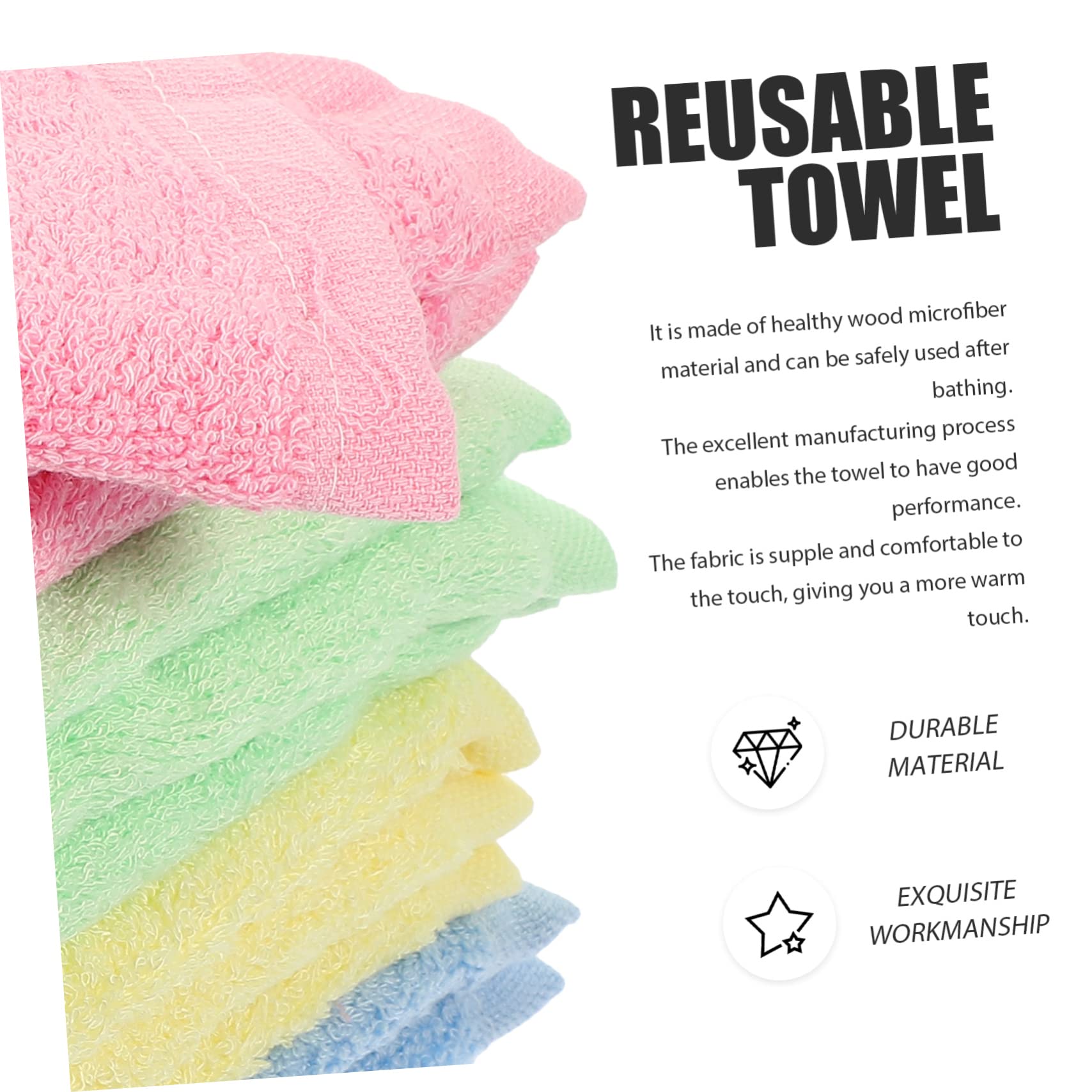 Veemoon 12 Piezas Toallas de Limpieza para Hogar Paños de Microfibra Absorbentes Limpieza de Cocina y Baño