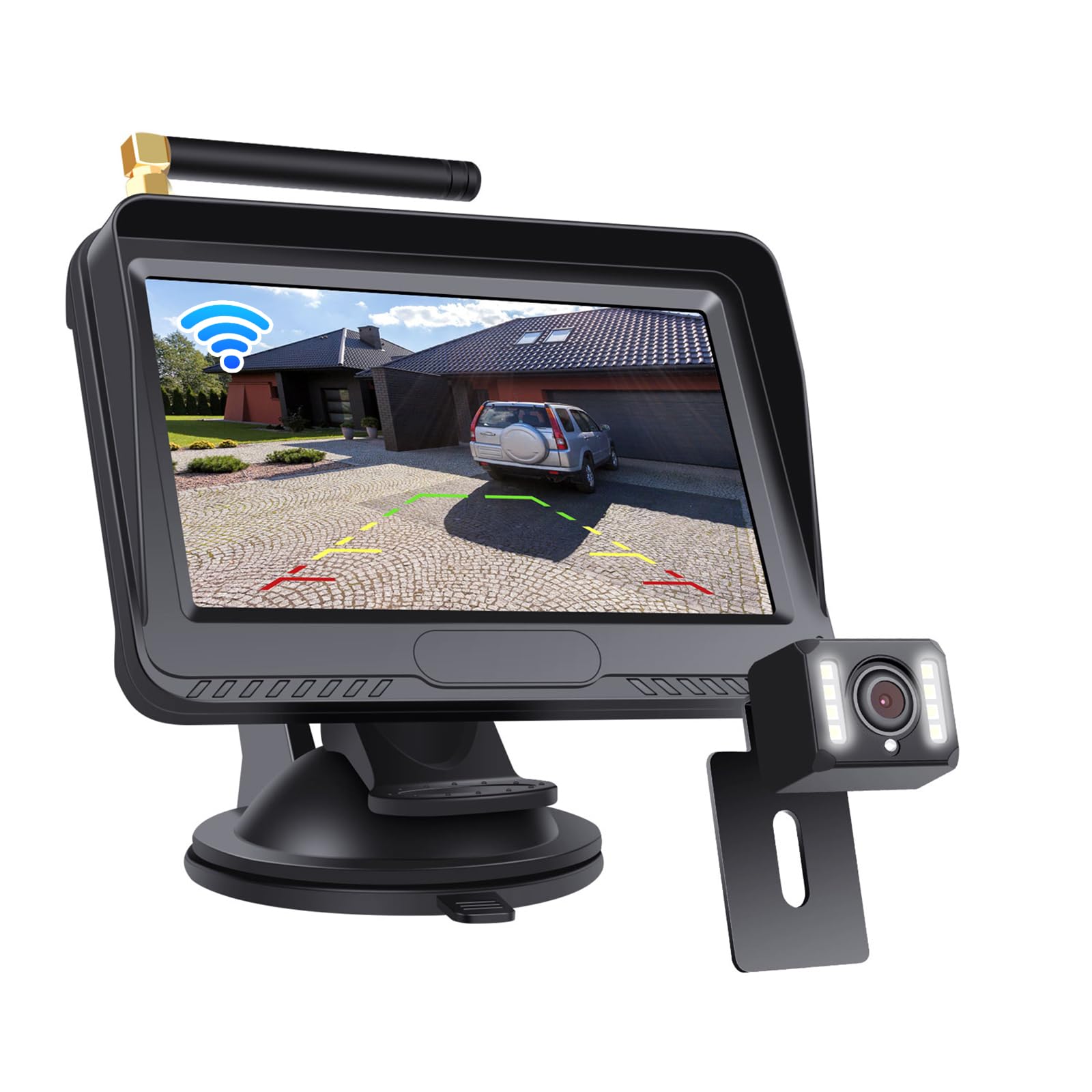 Caméra De Recul Sans Fil AHD 720P OBEST - Écran 4.3" Vision Nocturne 170°