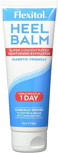 Miniatura 1 de Flexitol Bálsamo de talón de 4 onzas (paquete de 2), crema hidratante y exfoliante para los pies. Alivio rápido de la piel áspera, seca y agrietada