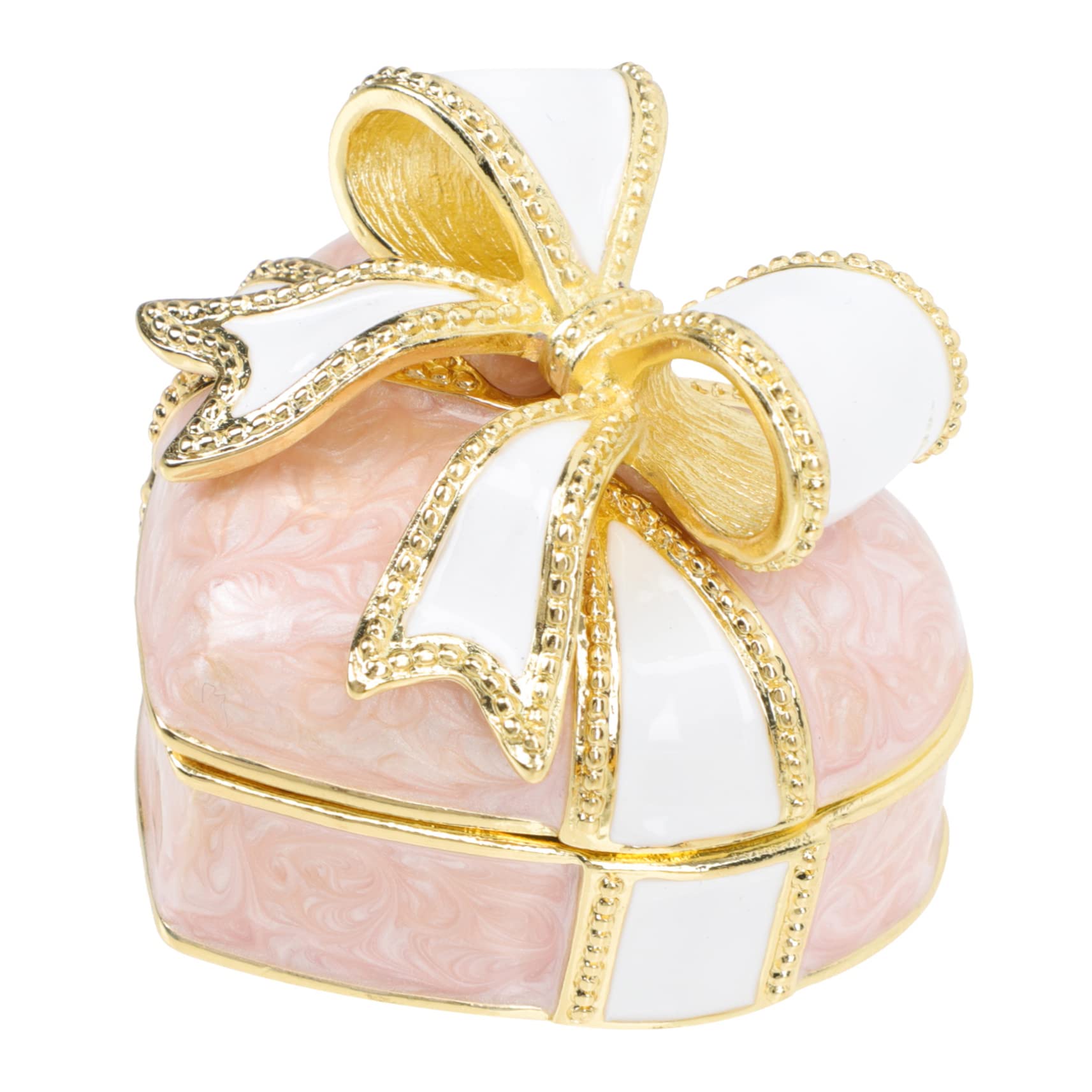 SOIMISS 2piezas Organizador De Joyería Forma De Corazón Lazo Caja De Almacenamiento Para Anillos Collares y Pendientes Para Cumpleaños