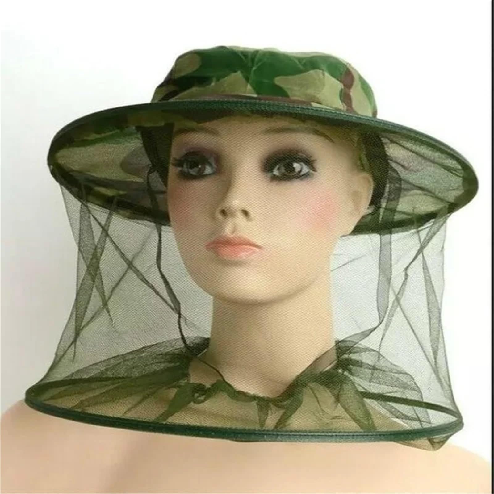 Cappello con zanzariera da esterno, Cappello for il controllo delle zanzare, zanzariera for insetti, viso, pesca, caccia, campeggio all'aperto