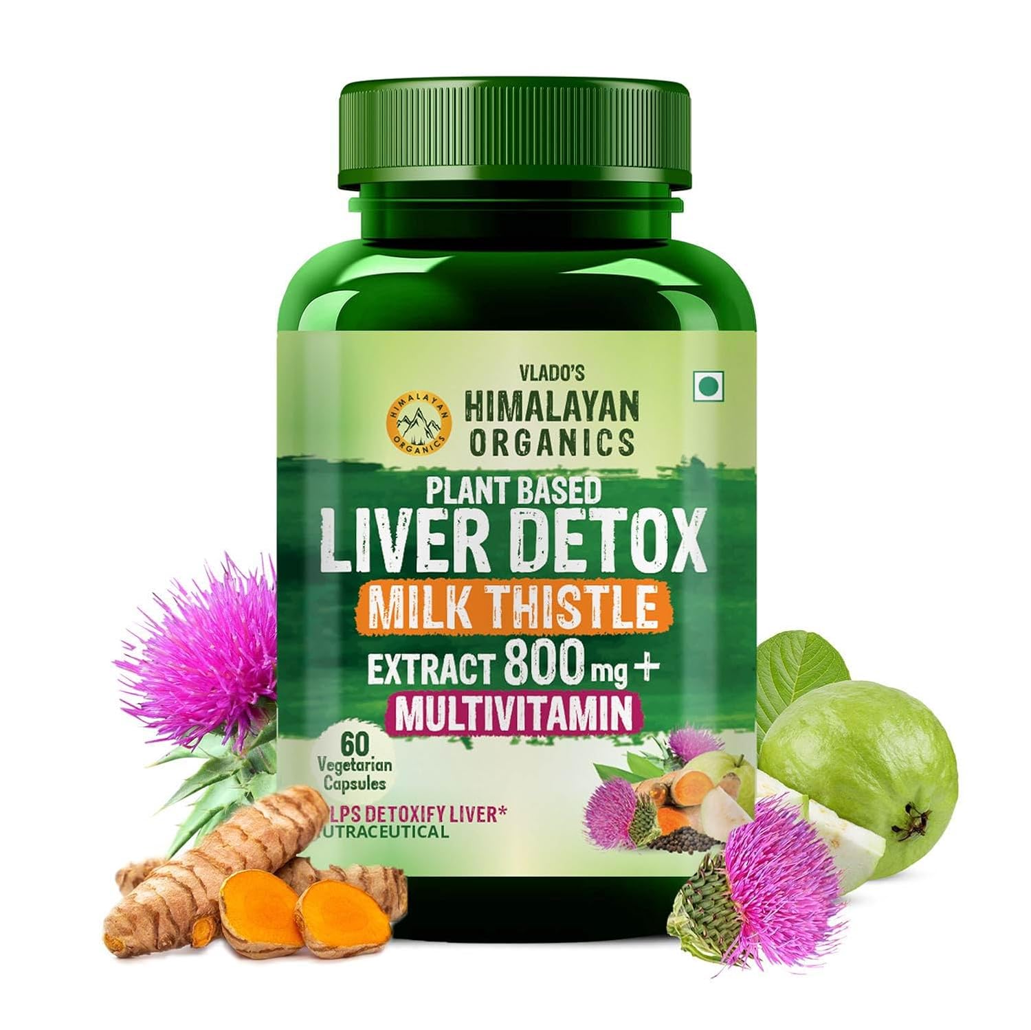 Vlado’s Himalayan Organics plant based liver detox supplement with milk thishales- 800mg (70: 1) Extract I Natural Lever Diteox Supplement I Fatty Lever Care I added to Multivitamins and Amino Acid I Turmeric, Beerrot, Dandelion. Complete Liver Cleansing and Detox Natural Body detox – detoxification formula | For men and women – 60 vegetarian capsules Vlado’s Himalayan Organics plant based liver detox supplement with milk thishales- 800mg (70: 1) Extract I Natural Lever Diteox Supplement I Fatty Lever Care I added to Multivitamins and Amino Acid I Turmeric, Beerrot, Dandelion. Complete Liver Cleansing and Detox Natural Body detox – detoxification formula | For men and women – 60 vegetarian capsules