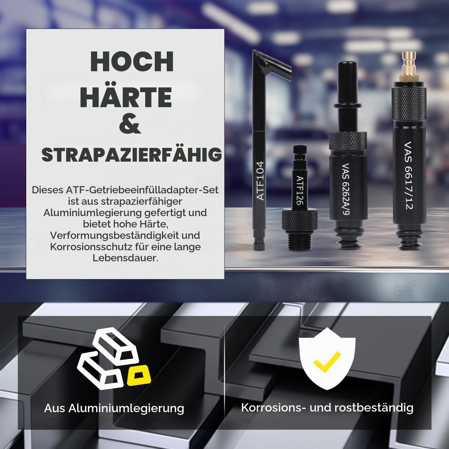 27tlg ATF Adapter Set, Getriebeöl Einfüllgerät, Öleinfüller Adapter Befülladapter, Befüllgerät Automatikgetriebe Ölpumpenadapter für Mercedes-Benz, für BMW, für VW, für Audi, für Ford usw