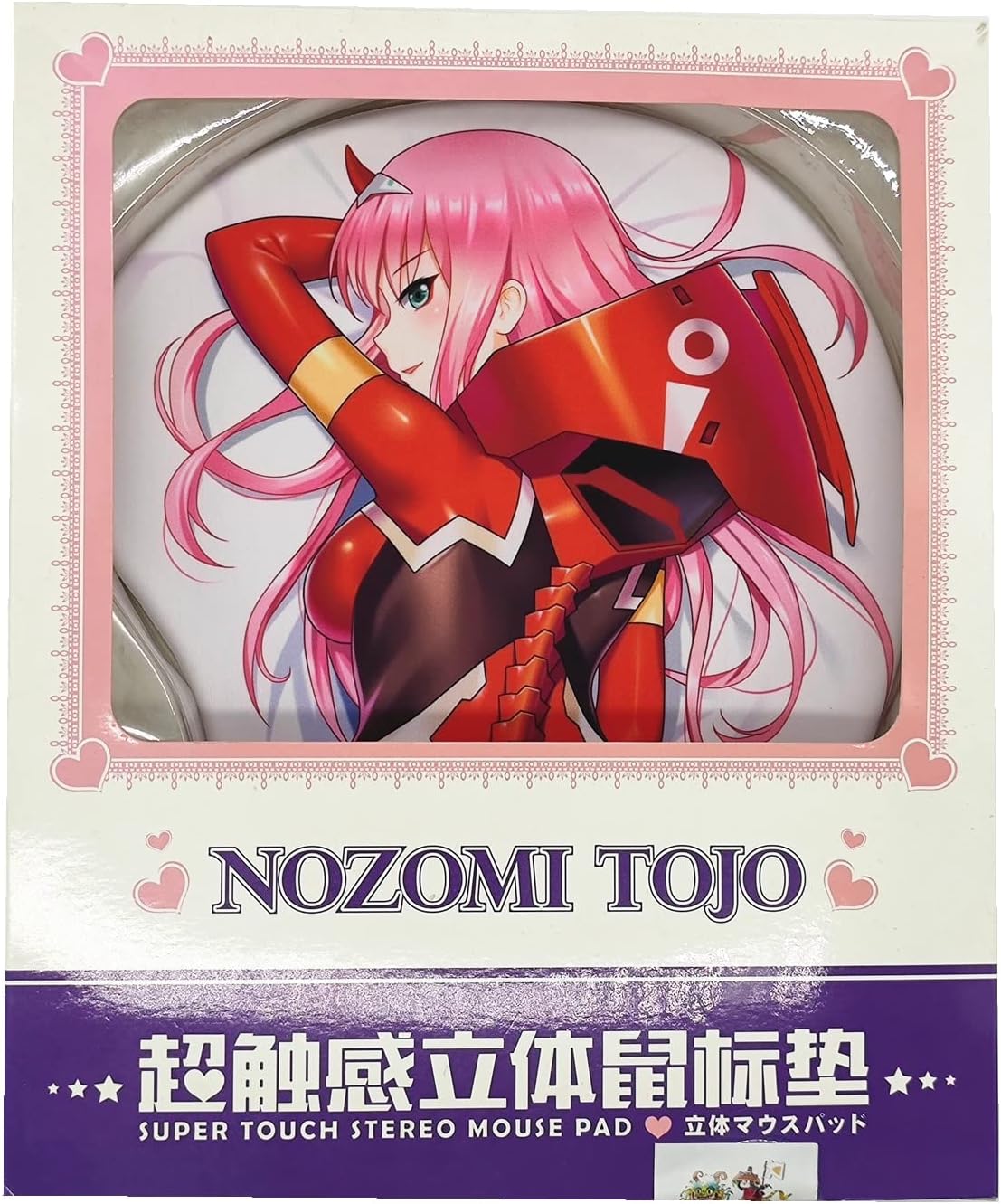 Darling in The Franxx Zero Two 3D Anime Mouse Pads with Wrist Rest Gaming Mousepads 2Way Skin (002-UK)