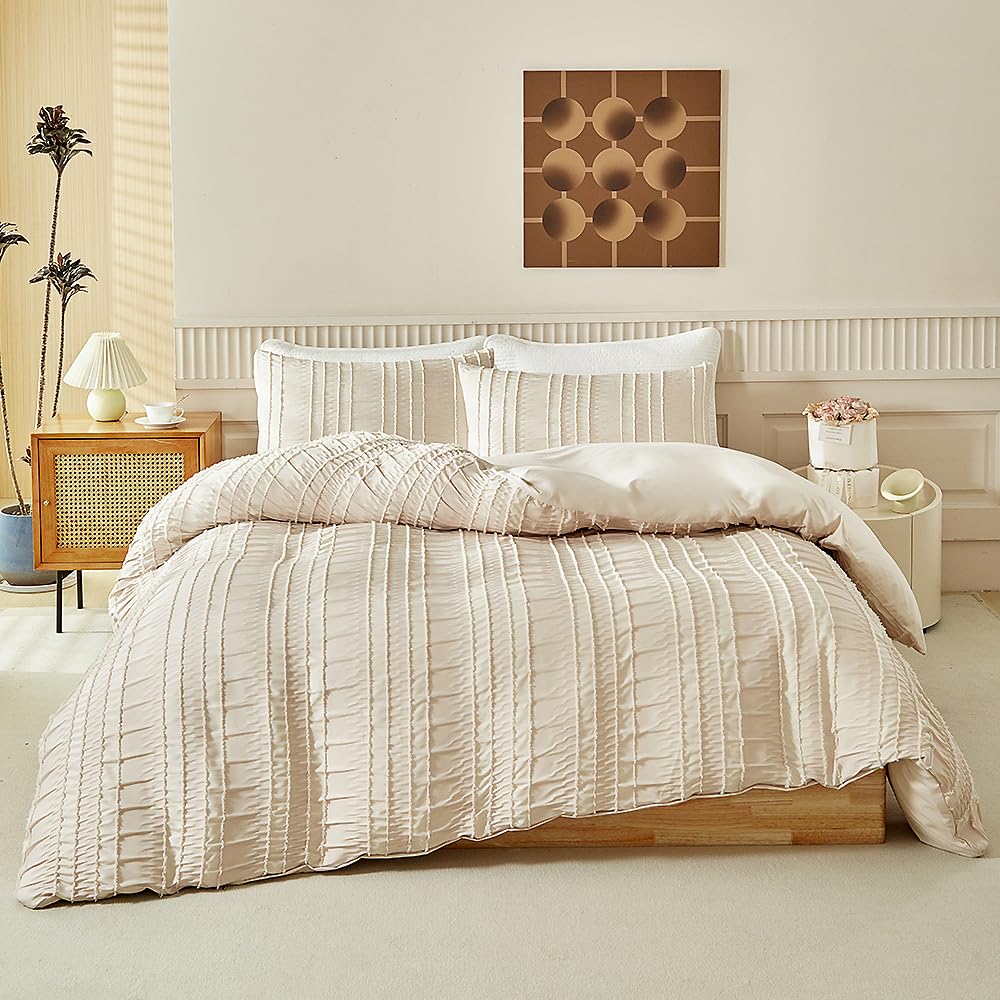 Housse de couette 230x260 avec fermeture éclair pour enfiler votre couette sans effort