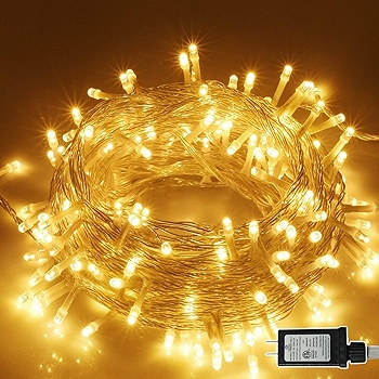 圣诞串灯 100颗LED户内户外装饰灯暖白色