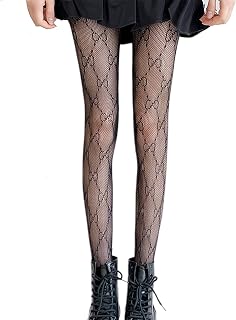 Sexy Fishnet Stockings Fashion Letter Tights for Women Sexy Lace Leggings High Waisted Pantyhose Stockings