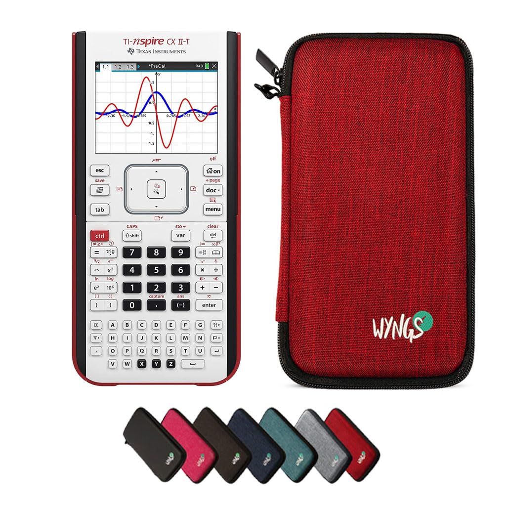 CALCUSO Pacchetto Base rosso con Calcolatrice TI Nspire CX II-T