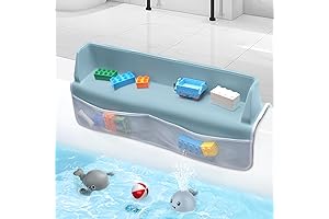 Splash Guard for Bathtub Kids, Silicone Bathtub Splash Guard with 8 Suction...